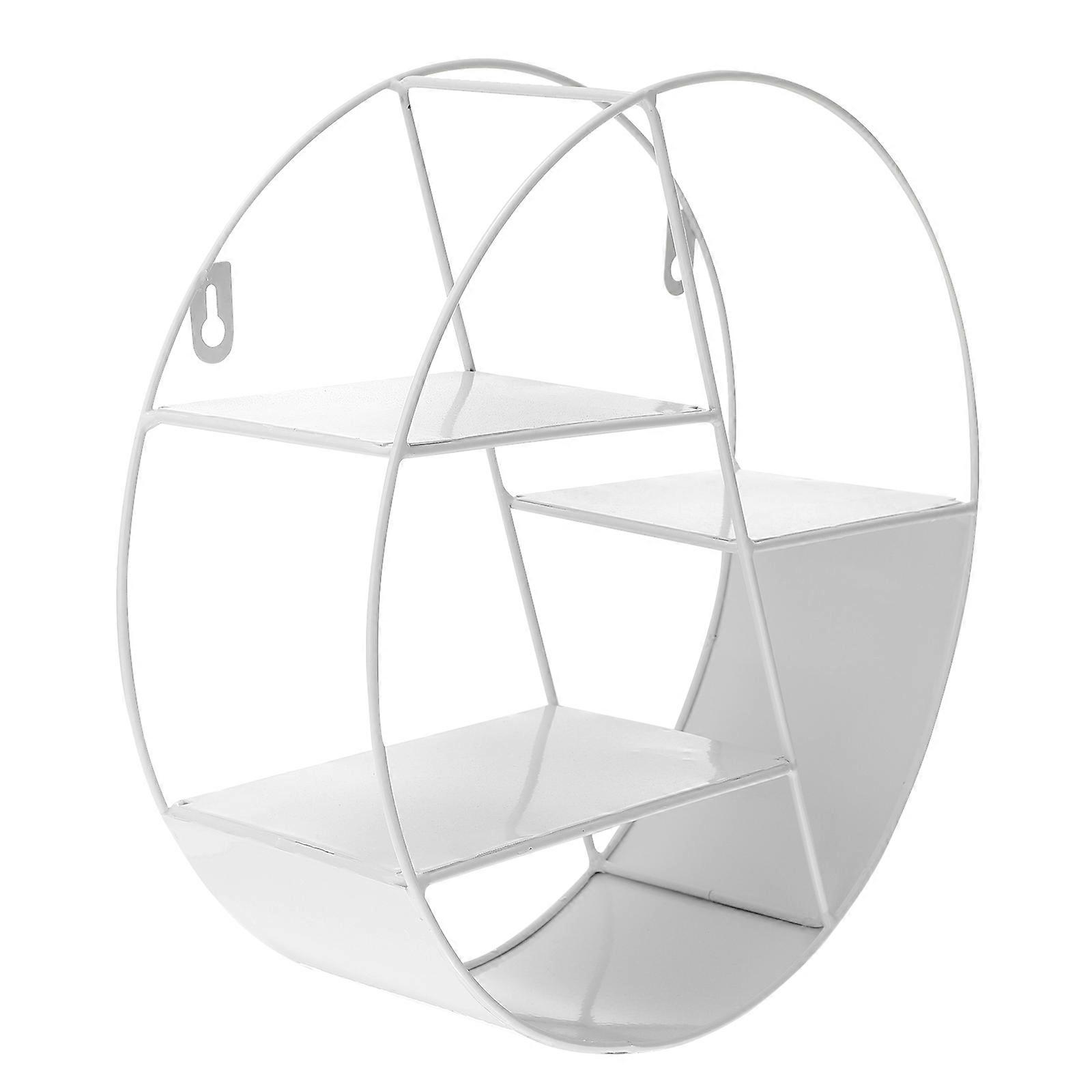 Creative Round Shelf For Home Users In Delicate Style 29 X 9.5 X 29Cm 1Pcs