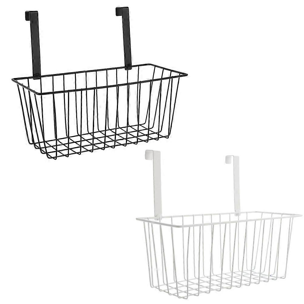 Rectangular Hanging Kitchen Basket And Bathroom Wire Basket For Homeowners With Small Spaces 27.80X22.50X12.50CM 2Pcs