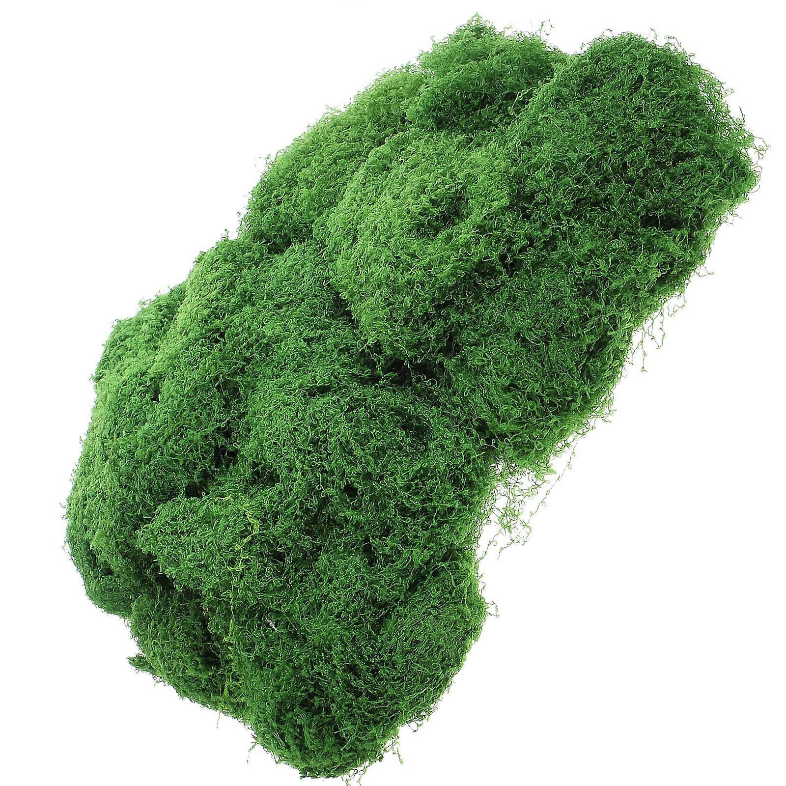 Silk Floss Green Artificial Moss for Indoor Decor Perfect for Crafts and Potted Plants 1 Set