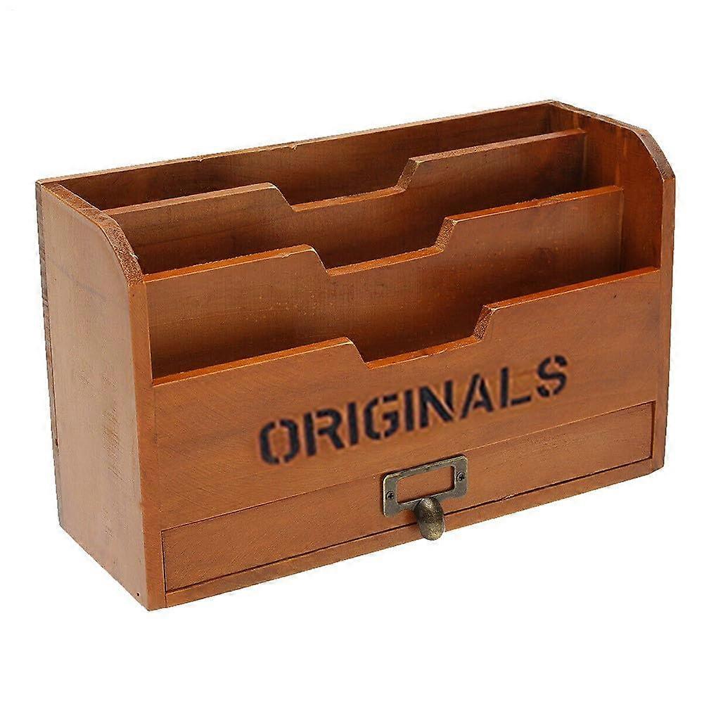 A file holder can store stationery, files, documents, etc. Practical for home or office use.