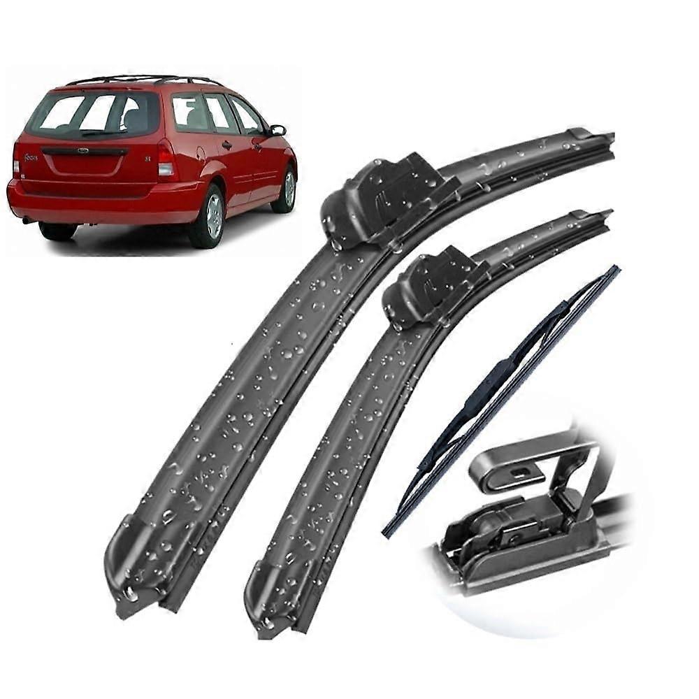 Front and Rear Wiper Blades Set Compatible with Ford Focus MK1 19982005 Windshield Windshield Window Brushes 22'  19'  11'