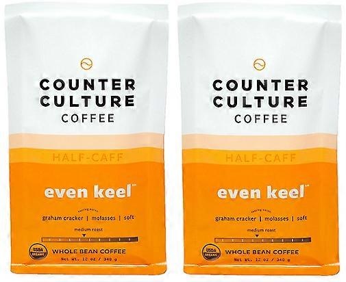 Counter Culture Coffee Even Keel Half Caff Whole Bean Coffee 2 Pack