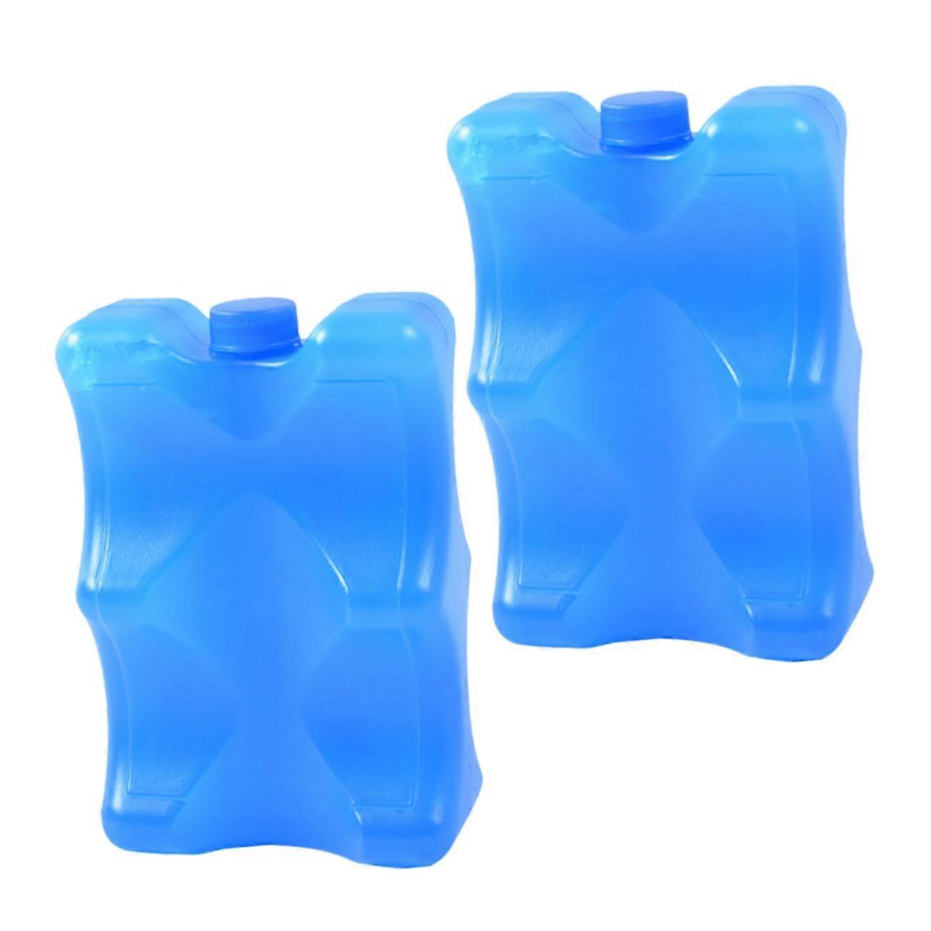 2 Pack Breastmilk Storage Ice Packs Reusable Cooling Blocks for Baby Bottles Travel and Work