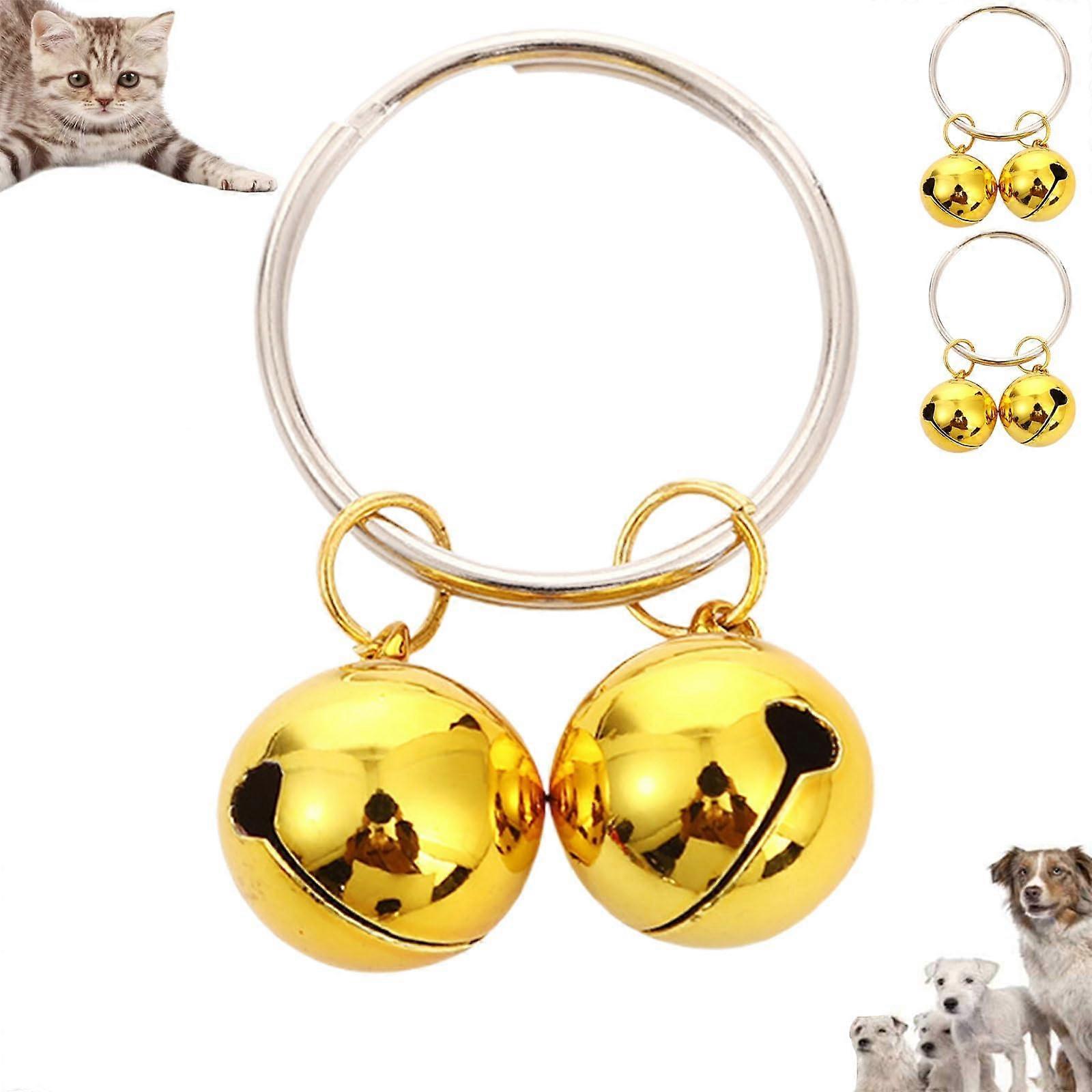 4 Extra Loud Cat & Dog Bells for Collars | Pet Tracking Device | Save Birds & Wildlife, Adjustable, Durable, Easy to Attach
