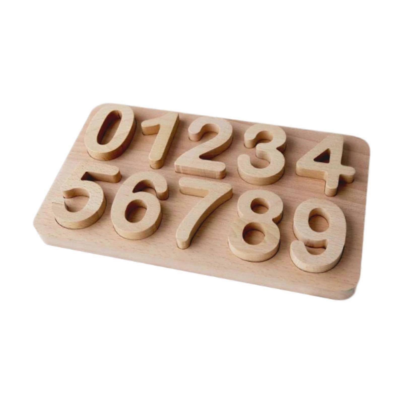 Wooden Number Matching Board, Matching Game for Boys and Girls in Kindergarten