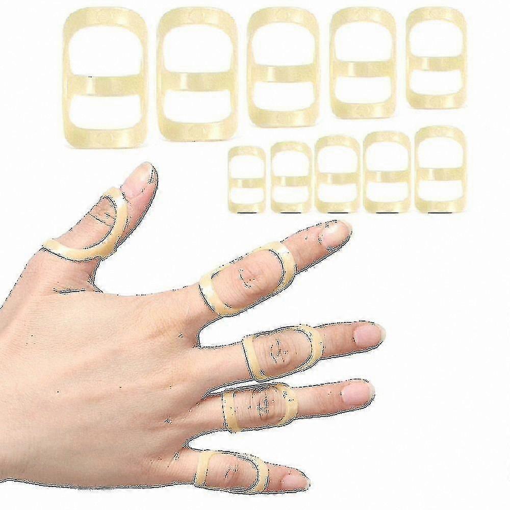 2er-Pack Fingerstützschiene mit Gelenkschutzhülse für oval geformte Finger