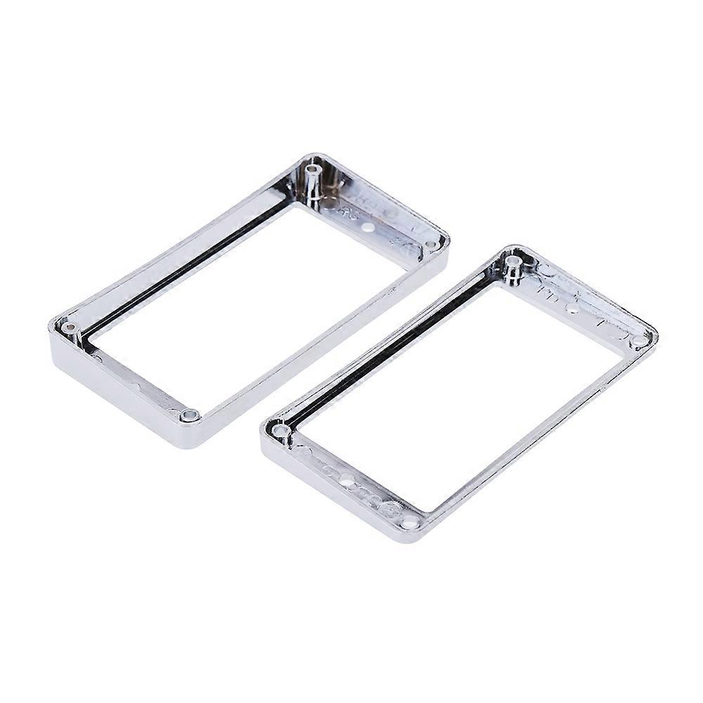 Chrome-Plated Plastic Guitar Pickup Frame Mounting Ring for LP Guitar Silver