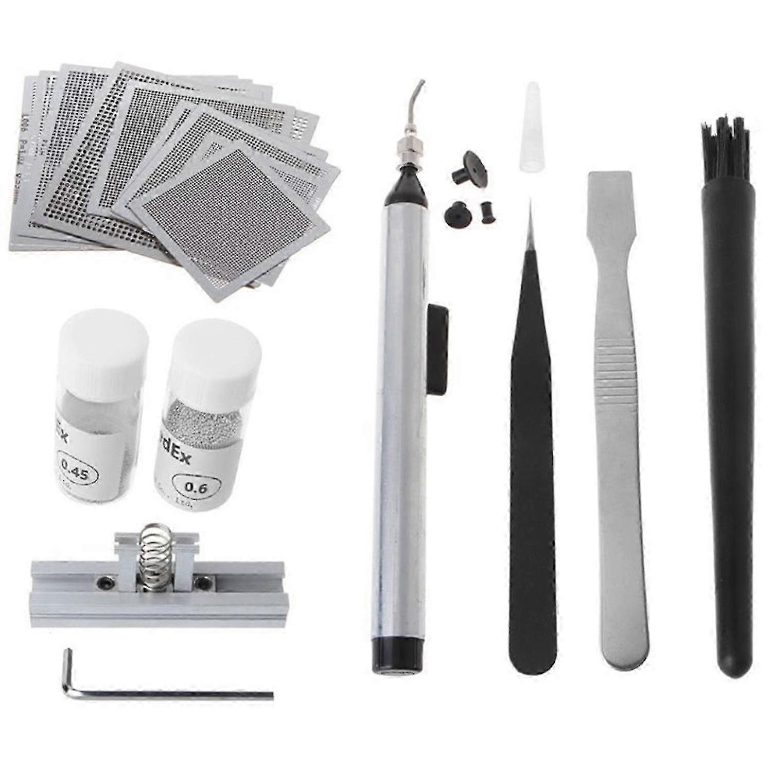 BGA Reballing Directly Heat Stencils Solder Paste Tin Balls Station Steel Mesh BGA Reball Kit for SMT Rework Repair