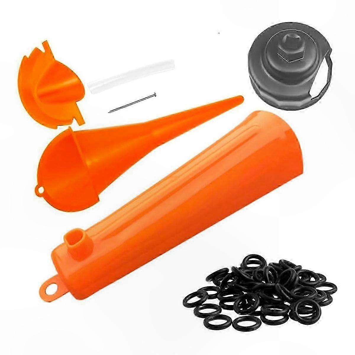 Motorcycle Oil Change Kit with Filter Wrench and Funnels for Easy Maintenance