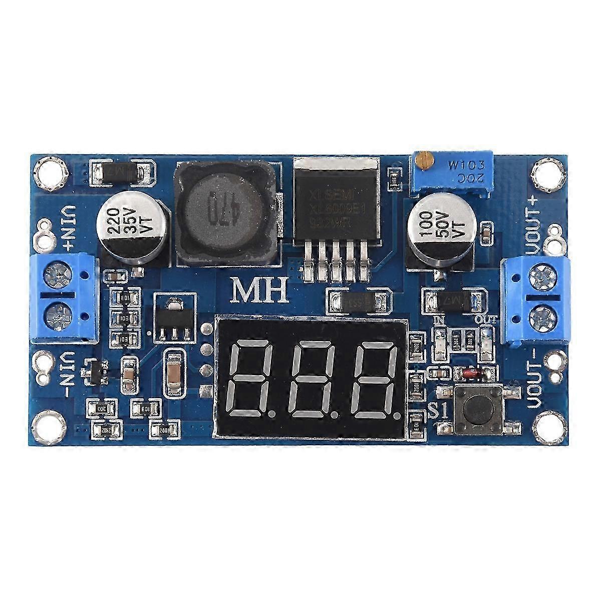 Adjustable DC-DC Step-Up Converter Module with 4A Power Supply Voltage Using XL6009E1