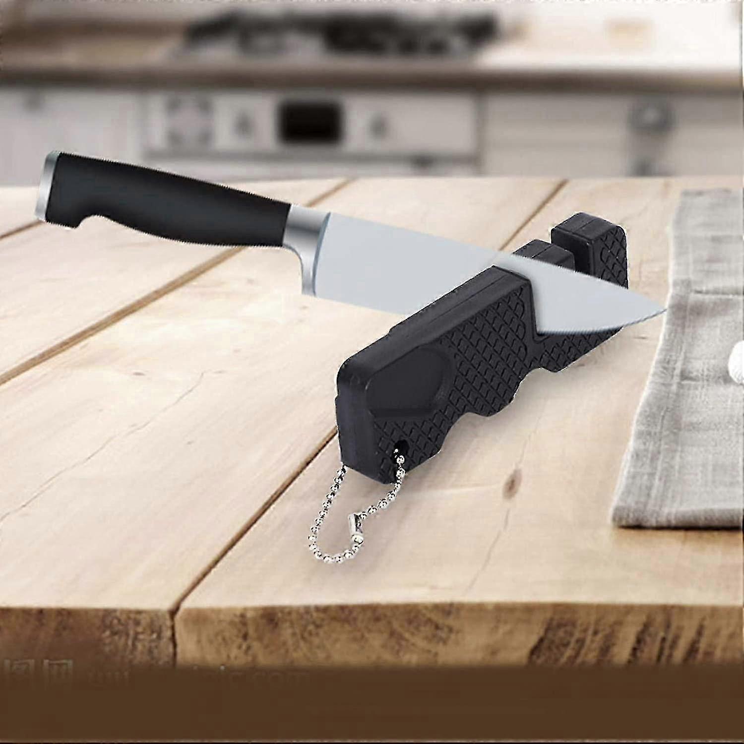 Mini Knife Sharpener, Manual Knife Sharpener For Sharpening Kitchen Knives Portable Outdoor Camping Sharpener