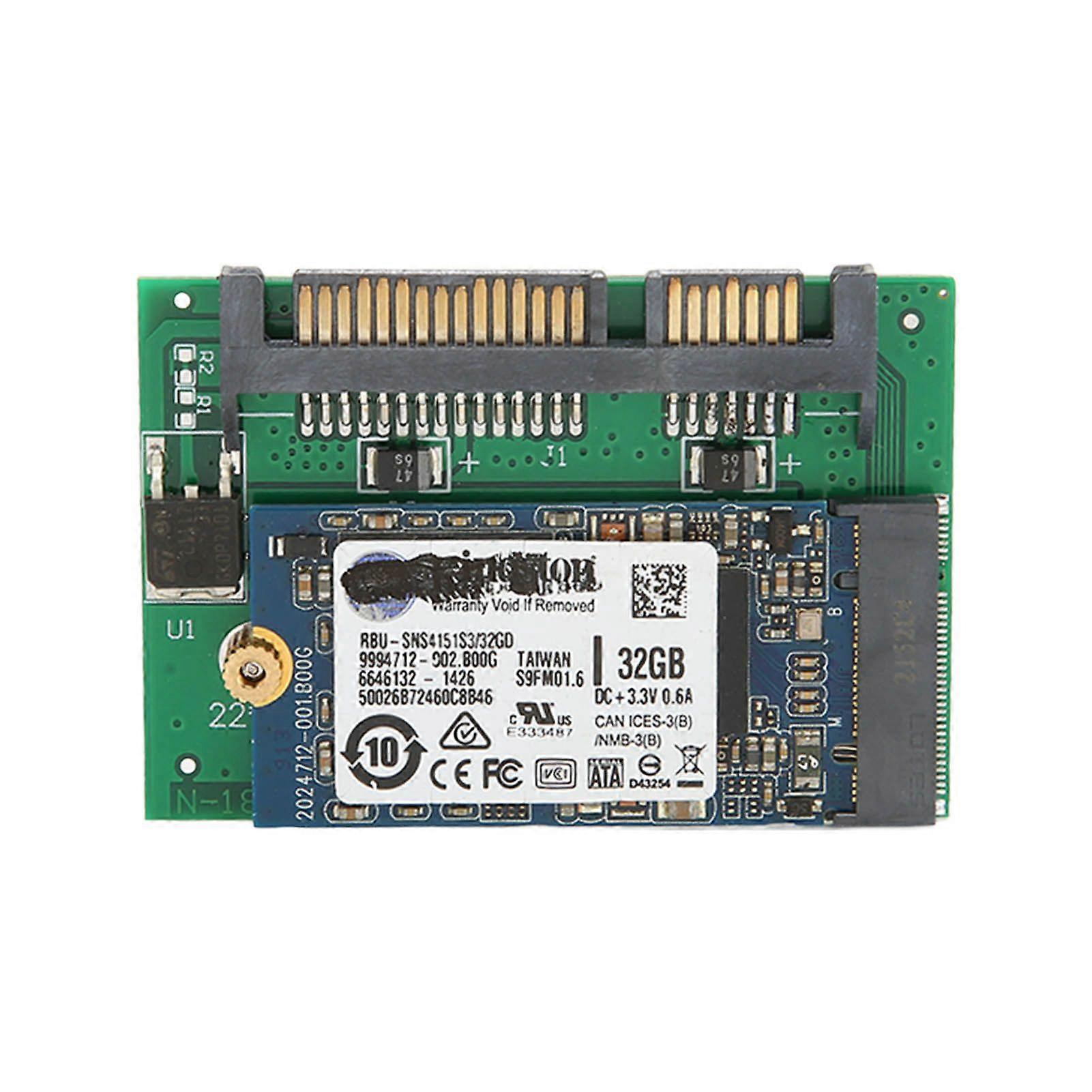 SATA-Adapter M.2 SSD 2 in 1 Große Kapazität Stabiles Zuverlässiges Tragbares Plug-and-Play-Computerzubehör 32GB