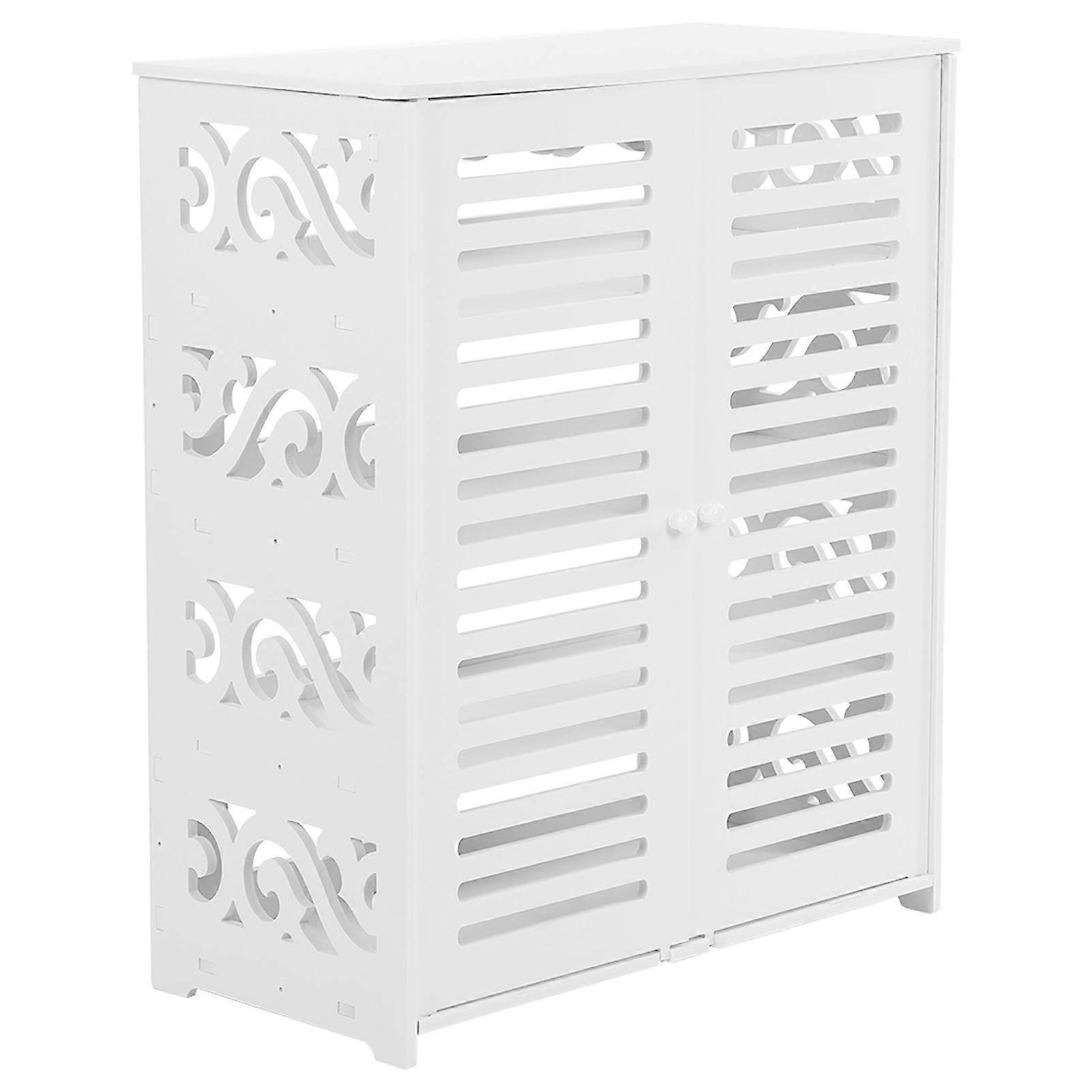 ダブルドアシューズキャビネット ファッショナブルな収納棚オーガナイザー リビングルーム 寝室用家具