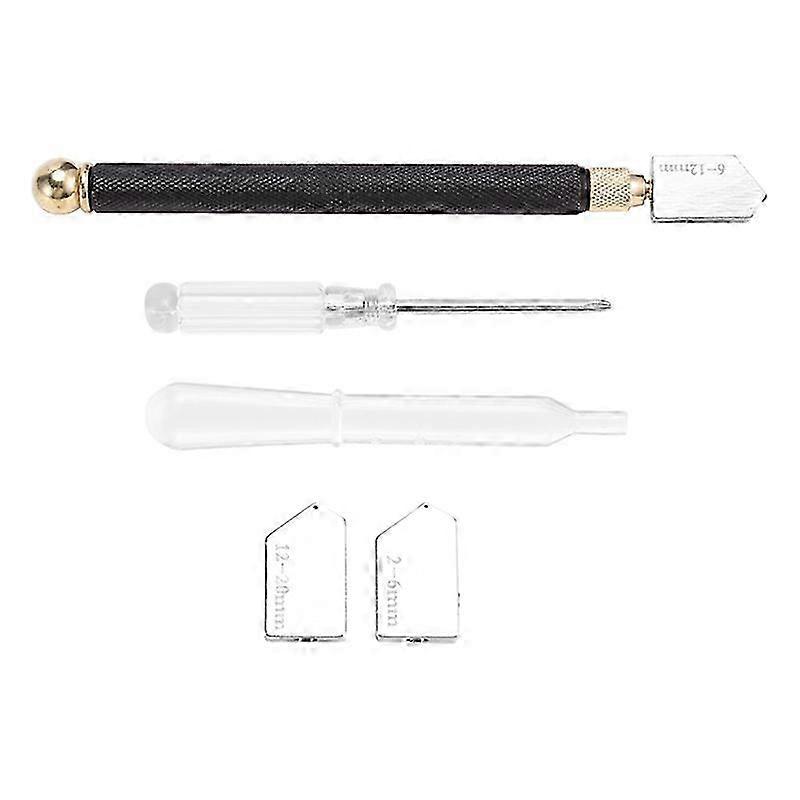 Upgrade Glass Cutter Tool, Pencil Style Oil Feed Carbide Tip
