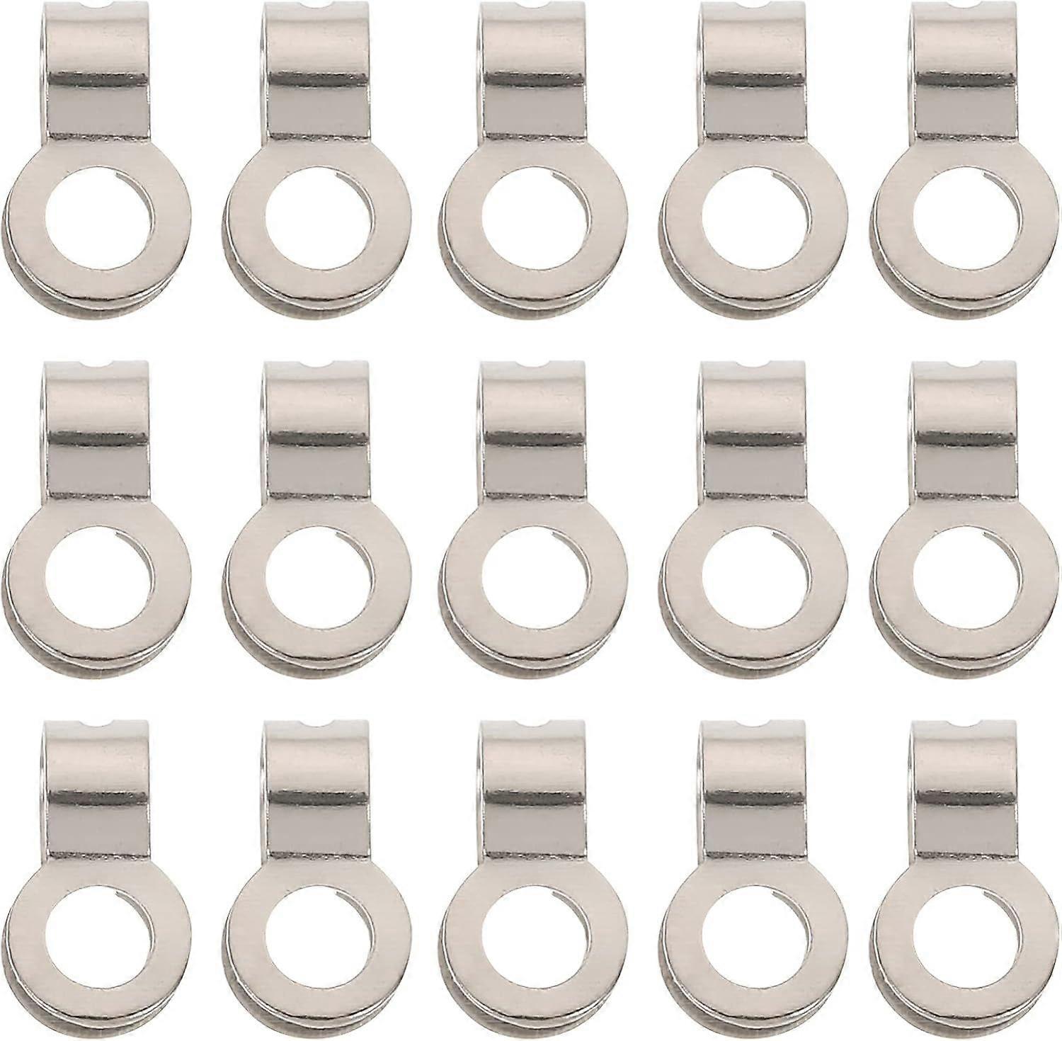 125pcs αλυσίδα σφαιρών Συνδέστε την αλυσίδα σφαιρών από ανοξείδωτο χάλυβα χάντρες με το τράβηγμα που κρέμεται Buck ετικετών