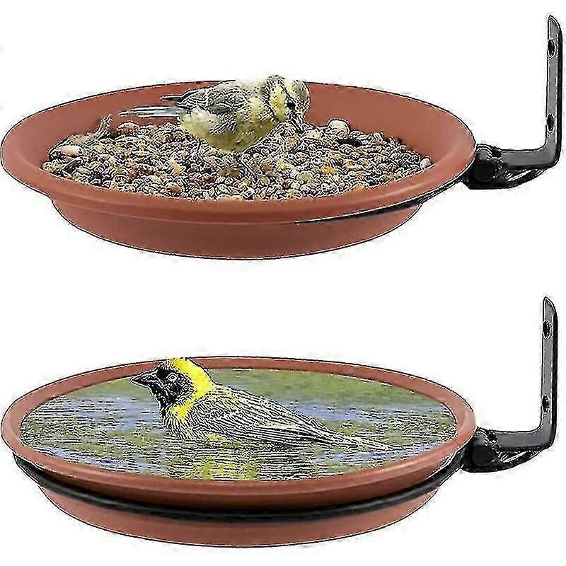 Pcs Bird Waterer, Outdoor Bird Feeder And Bird Bath, Balcony Bird W...