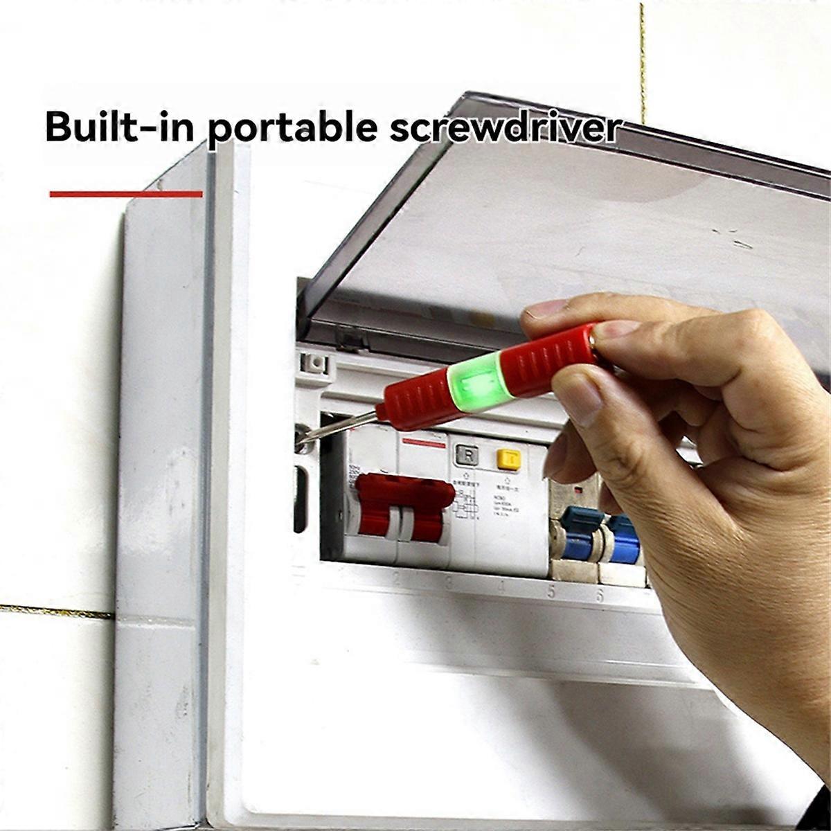 Foldable Wire Stripper with Test Pencil Professional Cutting and Pulling Wires Multifunctional Wire Stripper