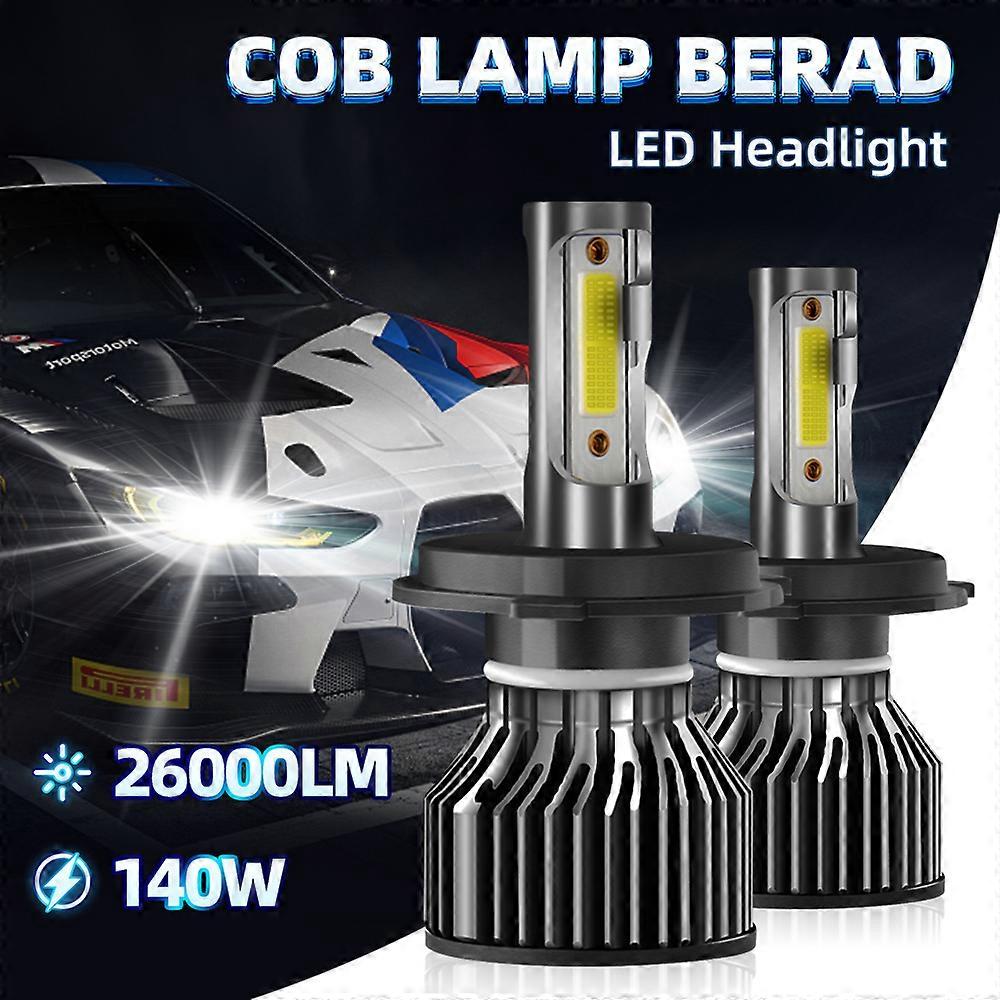 H4 H7 LED Headlight Bulbs 140W 26000LM COB Chips H1 H11 9005 HB3 9006 HB4 9012 HIR2 Car Fog Lights 12V 6000K Auto Headlamps