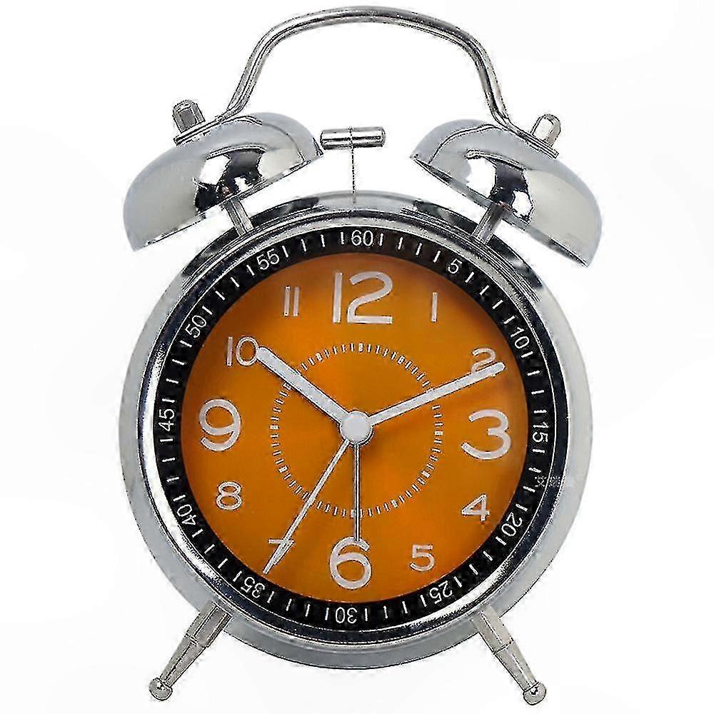 Wake-Up Alarm Clock for Deep Sleepers, Silent Operation with Backlight and Dual Bell Design