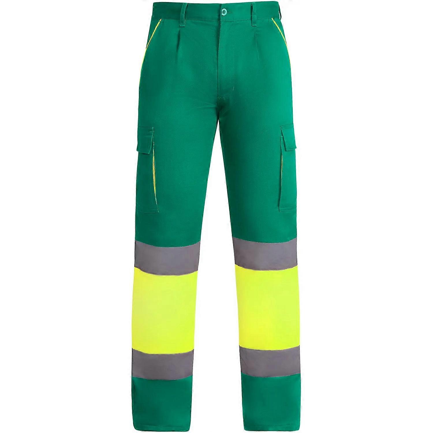 Roly Workwear Mens Enix Safety Trousers Garden Green 28R