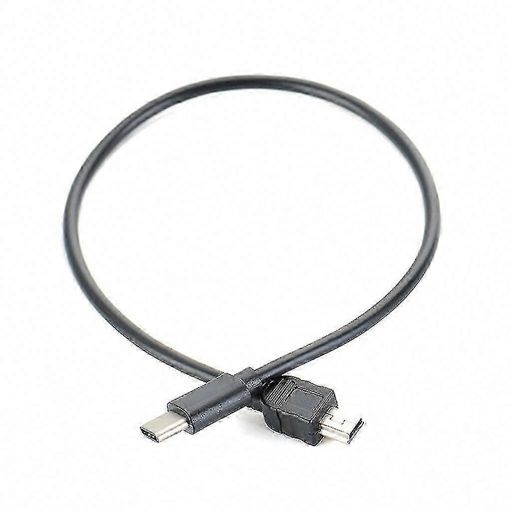 30cm Type C to Mini USB OTG Camera Copy Cable Black