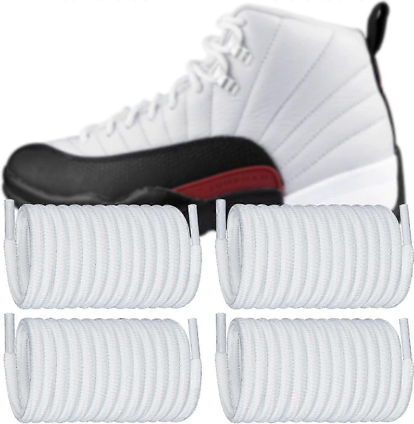 2 Pairs Shoe Laces for Air Jordan 12, Round Shoelaces Replacement for Sneaker Men Women Sh