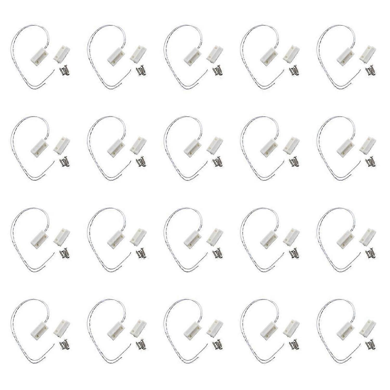 White Door Window Contacts Magnetic Switch Sensor