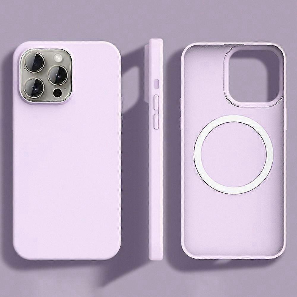 MagSafe-Compatible Ultra Thin Liquid Silicone PC Case for  12 Pro Max