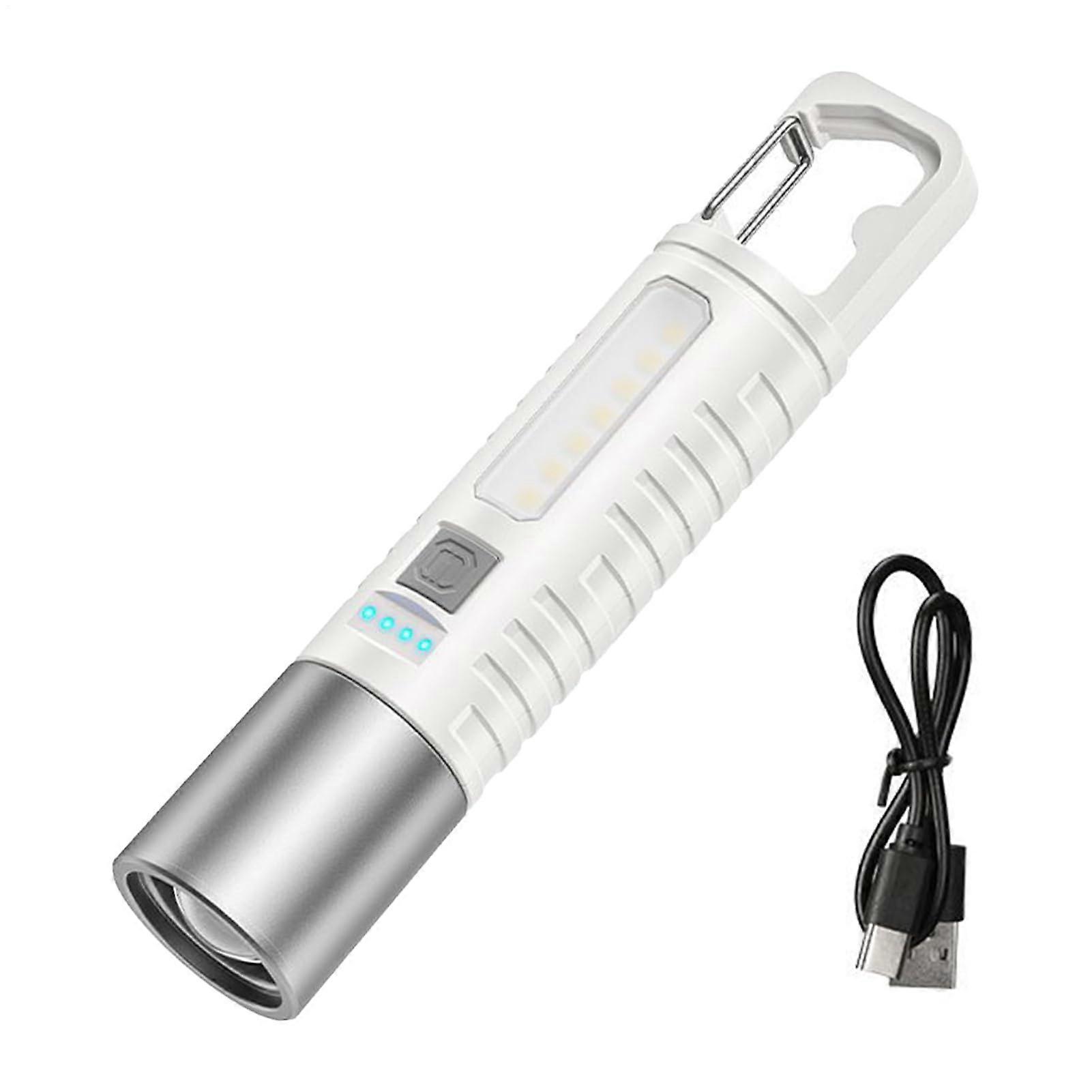 Bright Flashlight Portable Torch Camping Flashlights Lumens 5 Modes Zoomable WaterResistant Hook For Home Use