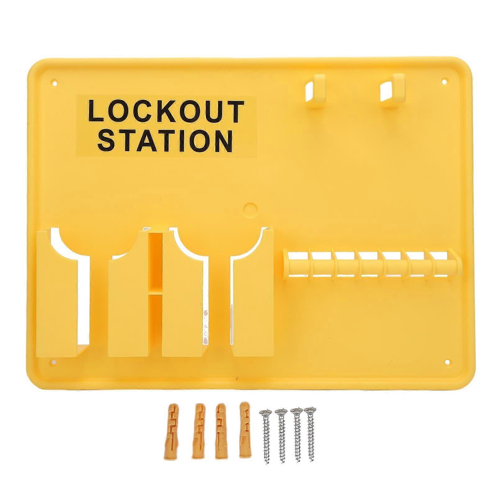Lockout Tagout Station Deformation Proof Enhanced Safety Wall Mounted Lock Out Tag Out Kit for Industry