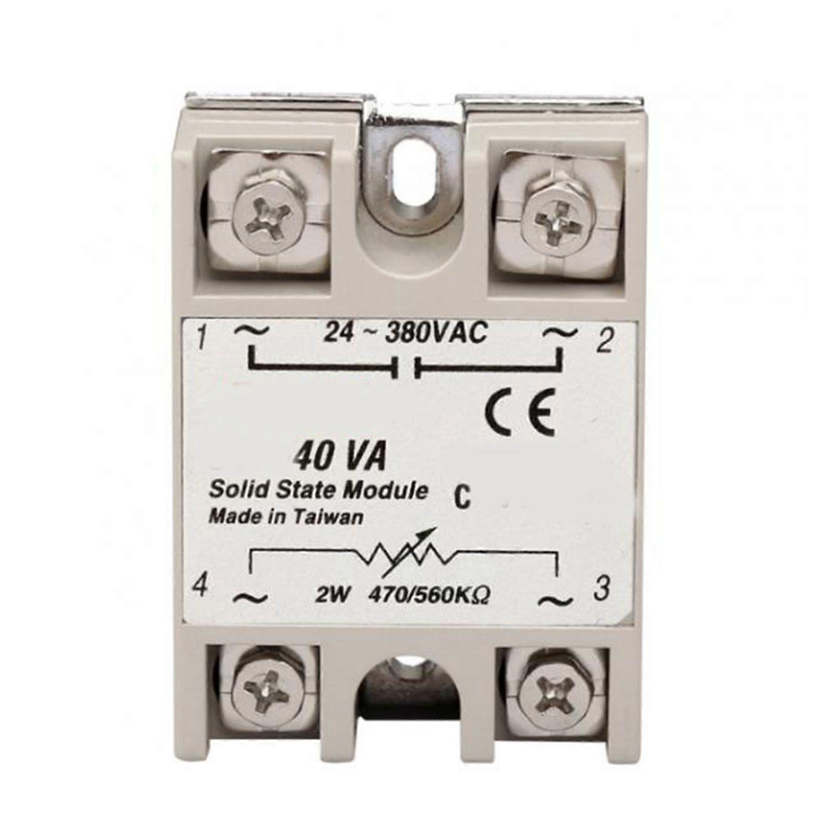 40A Solid State Relay Input 2W 470 560K Output 24380VAC Resistance Voltage Regulator Single Phase SSR