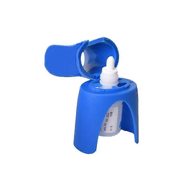 Eye Drop Dispenser Portable Blue Autodrop Guide for Eye Drops Applicator and Bottle Holder