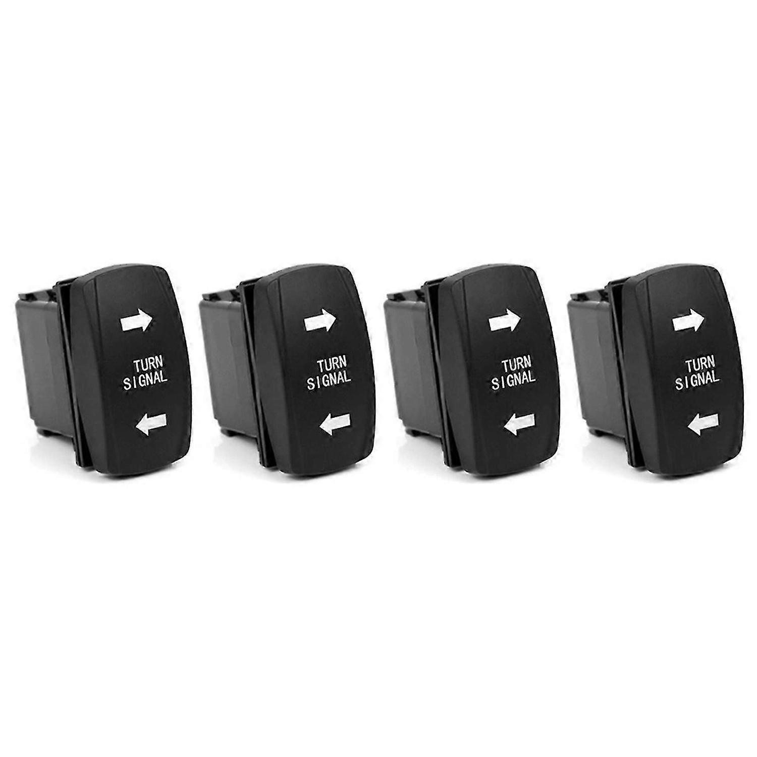 Turn Signal Rocker Switch LED for RV Vehicle 4Pin Universal Switch