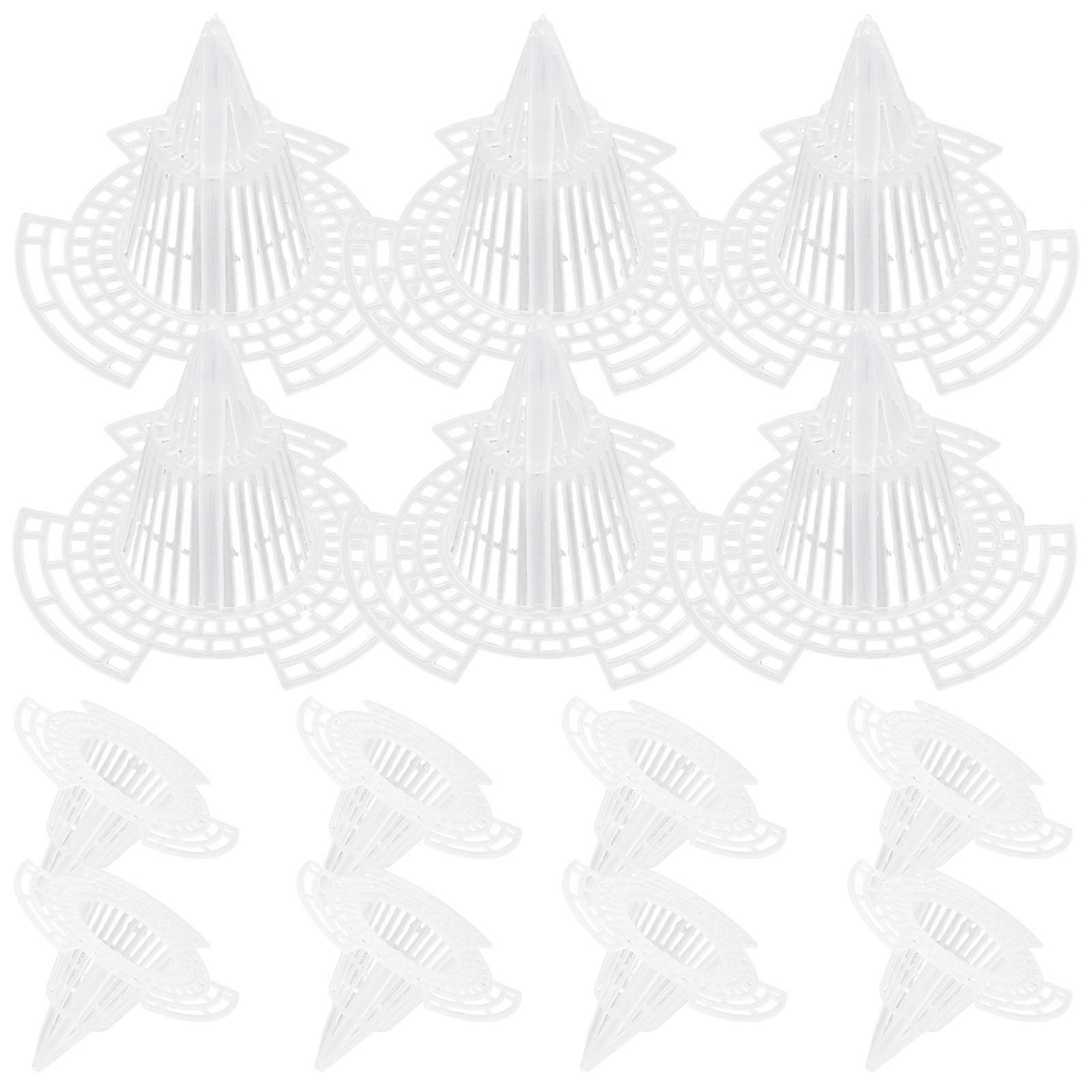 Planter Insert Cone Plastic Mesh Pads for Flowerpot Drainage 25Pcs Set