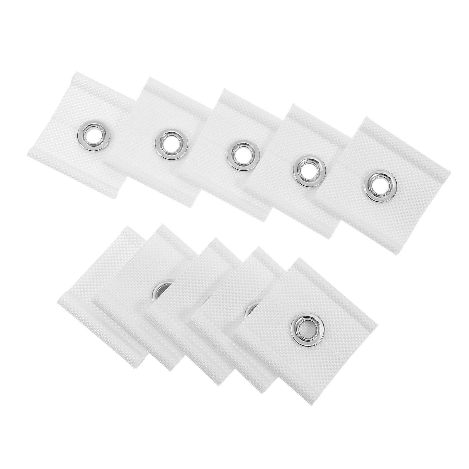 Awning Piping Rail for Rv Canopy Pvc Coated White Secure Fit for Camping 10Pcs