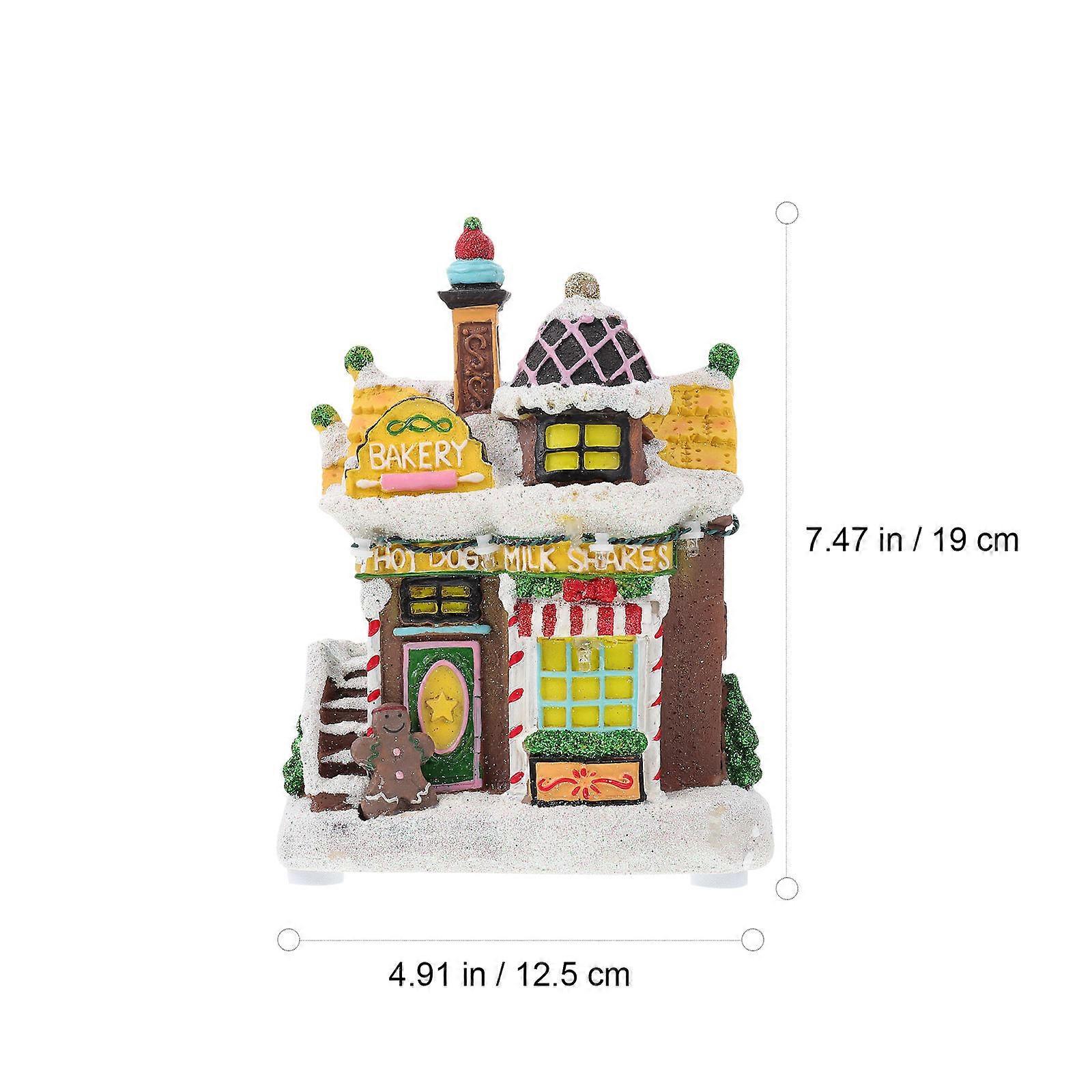 Snow House Decor for Xmas 1Pcs LED Light Christmas Gift for Decor