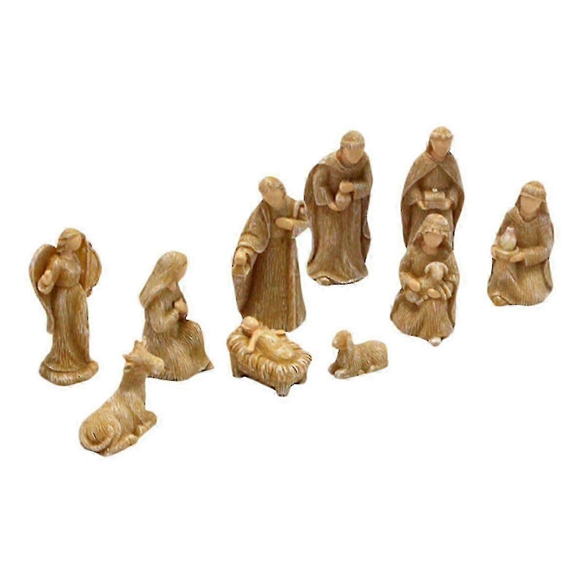 Christmas Nativity Set, Set Gift Ornaments Crafts Decoration, Living Room Bedroom Decorative Accessories