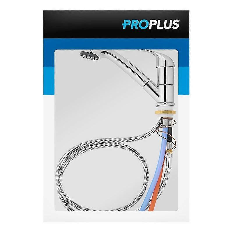 Faucet with pull-out shower, Ceramic, Chrome, Ø33 mm