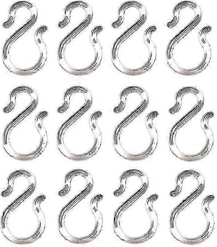 12 Pcs 1.7-inch Clear Plastic Punch Bowl Cup S Hooks