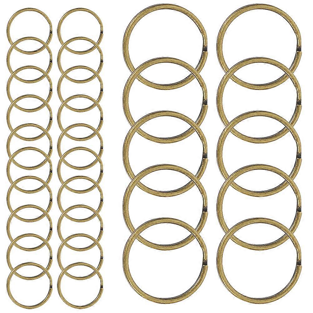 Key Rings Retro Style Key Rings for Decor Use 200Pcs Bulk Set