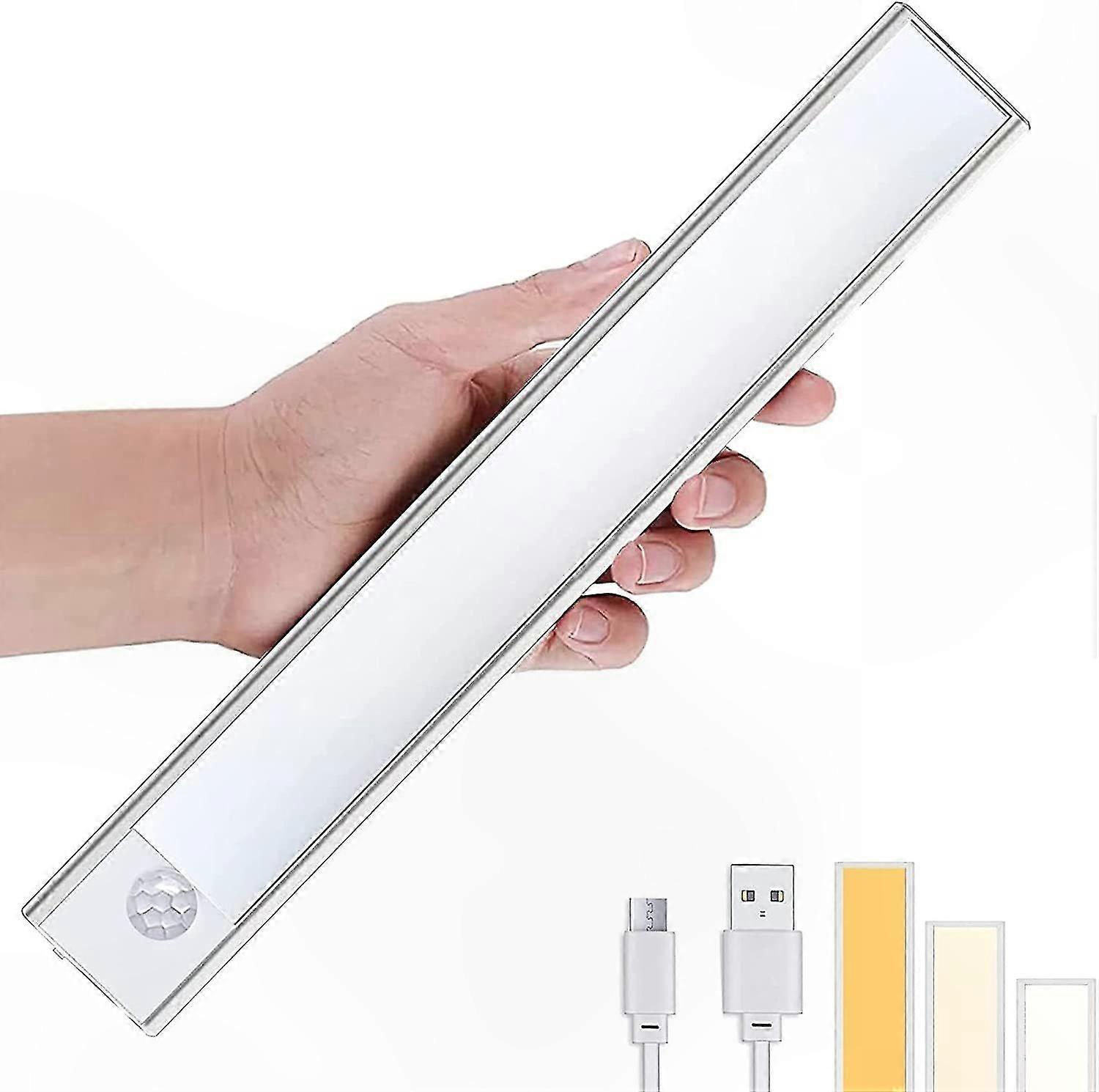 Motion Sensor LED Closet Light, USB Rechargeable Magnetic Cabinet Light (40cm)