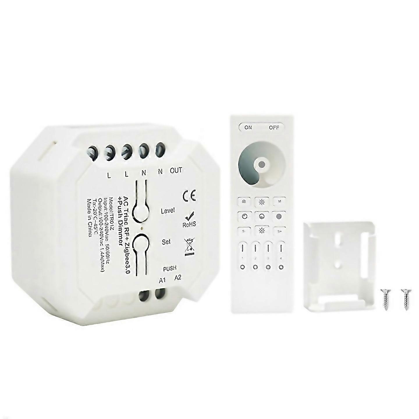 For Tuya Zigbee Triac Dimmer Controller Smart Dimmer Remote Control