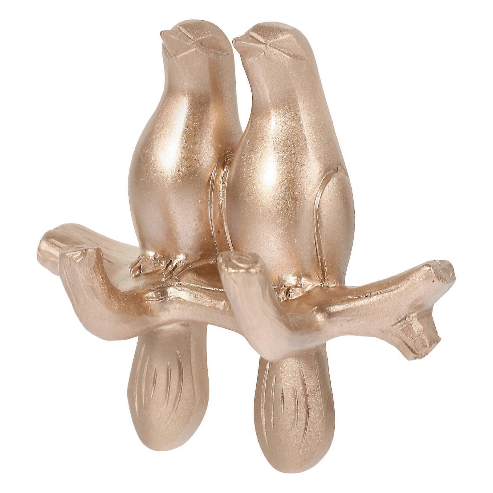 Self-Adhesive Wall Hook Bird Shape Golden Resin Wall Mount Hook