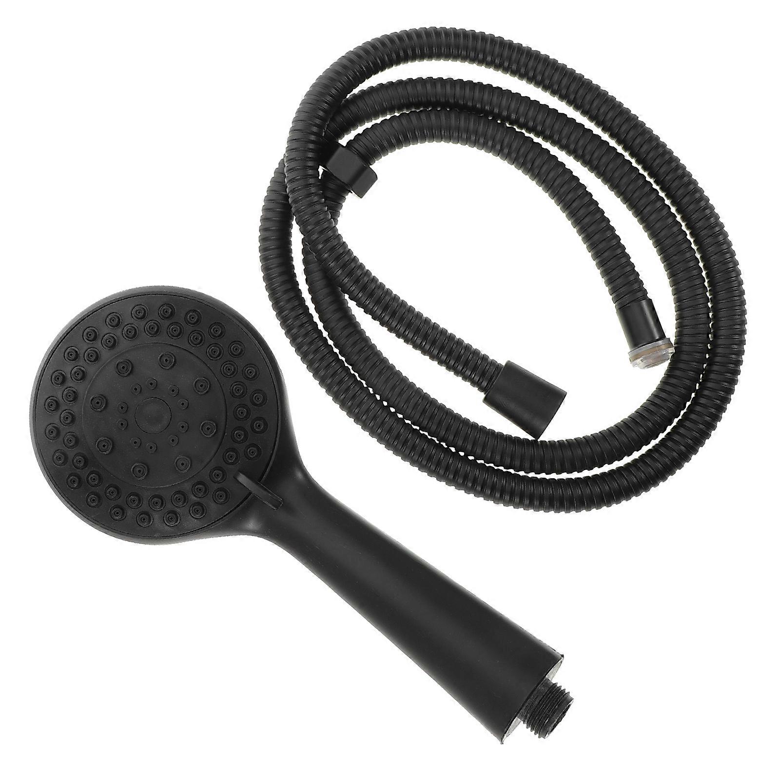 Portable Shower Head Handheld Showerhead for Bathroom Use 2Pcs Black