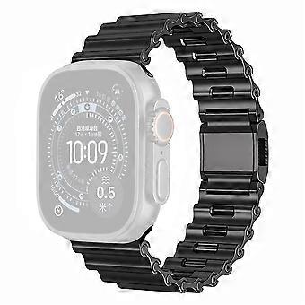 Ocean Wave Watchband Compatible For Apple Watch Ultra 3 2 1 49mm / Series 11 10 46mm / 9 8 7 45mm / SE3 SE2 SE 6 5 4 44mm / 3 2 1