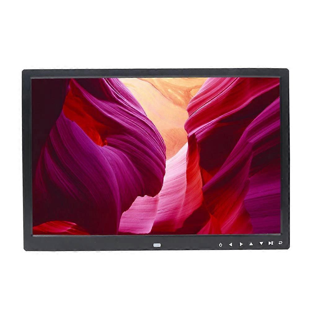 Digital Photo Frames 17Inch Touch Button HDMI WallMount Display 1080P Video Advertising Player Black