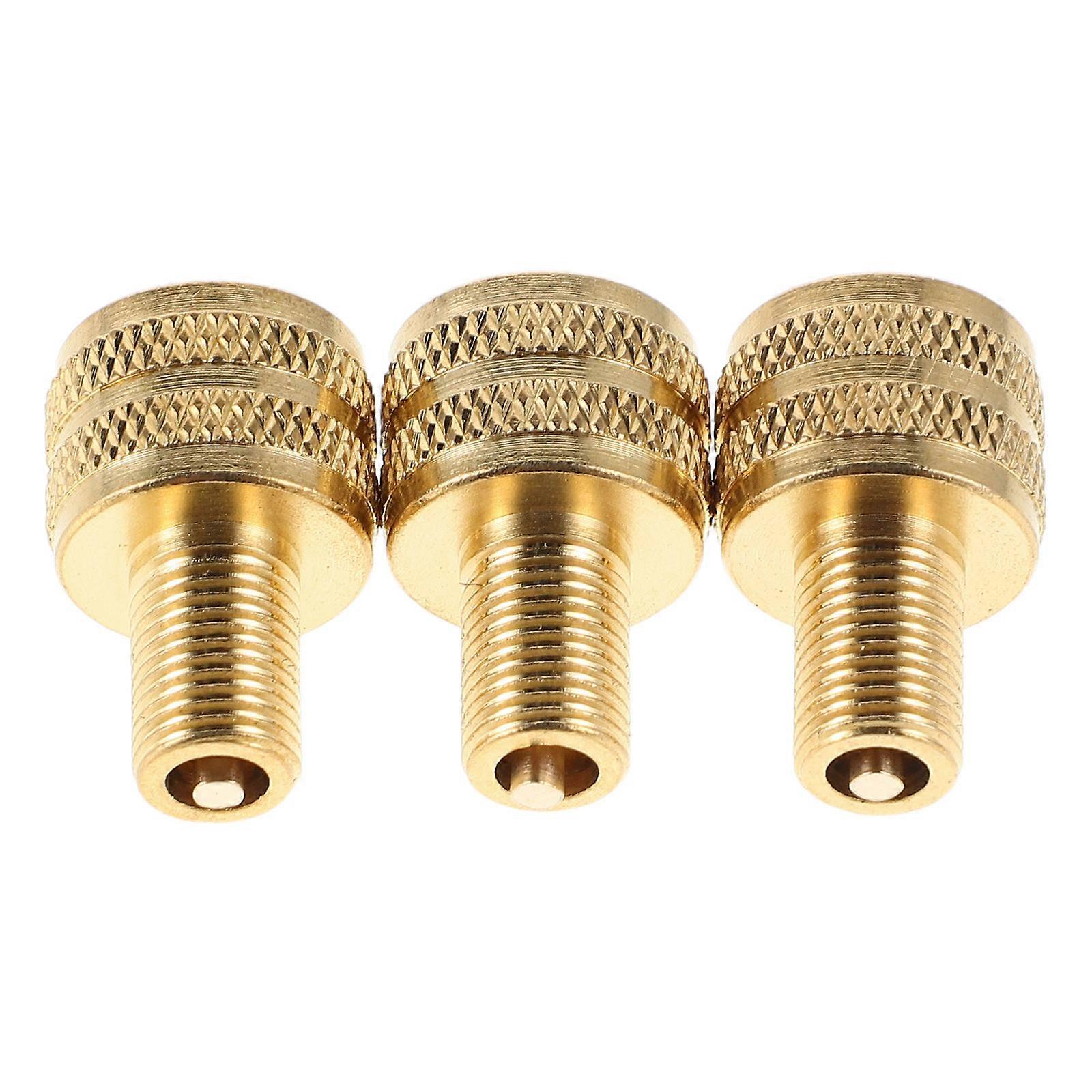 Truck Tire Valve Adaptor for Inflation with 6Pcs Durable Golden Copper Adapters