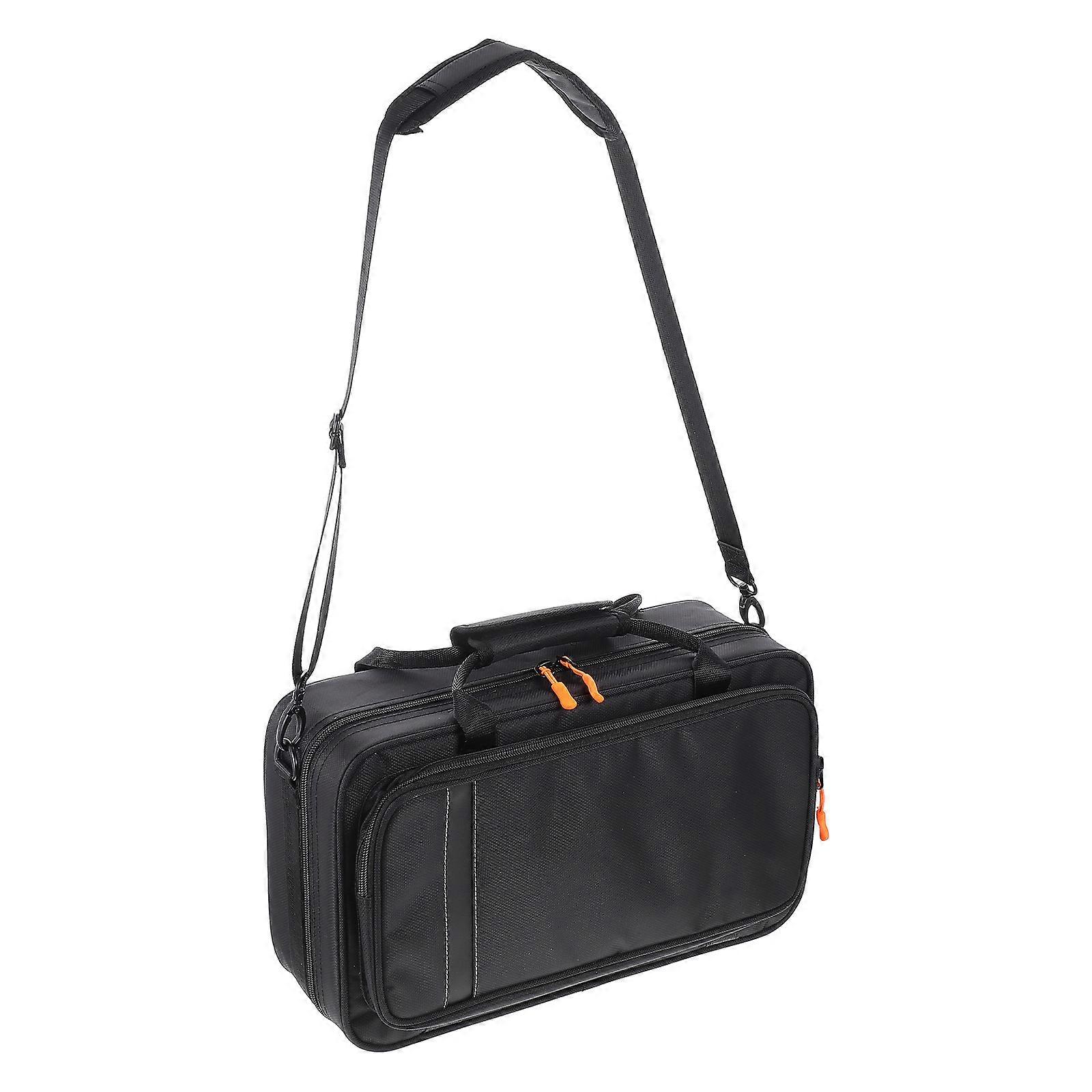 Portable Clarinet Storage Box for Storage 1Pcs Hard Black Carrying Bag