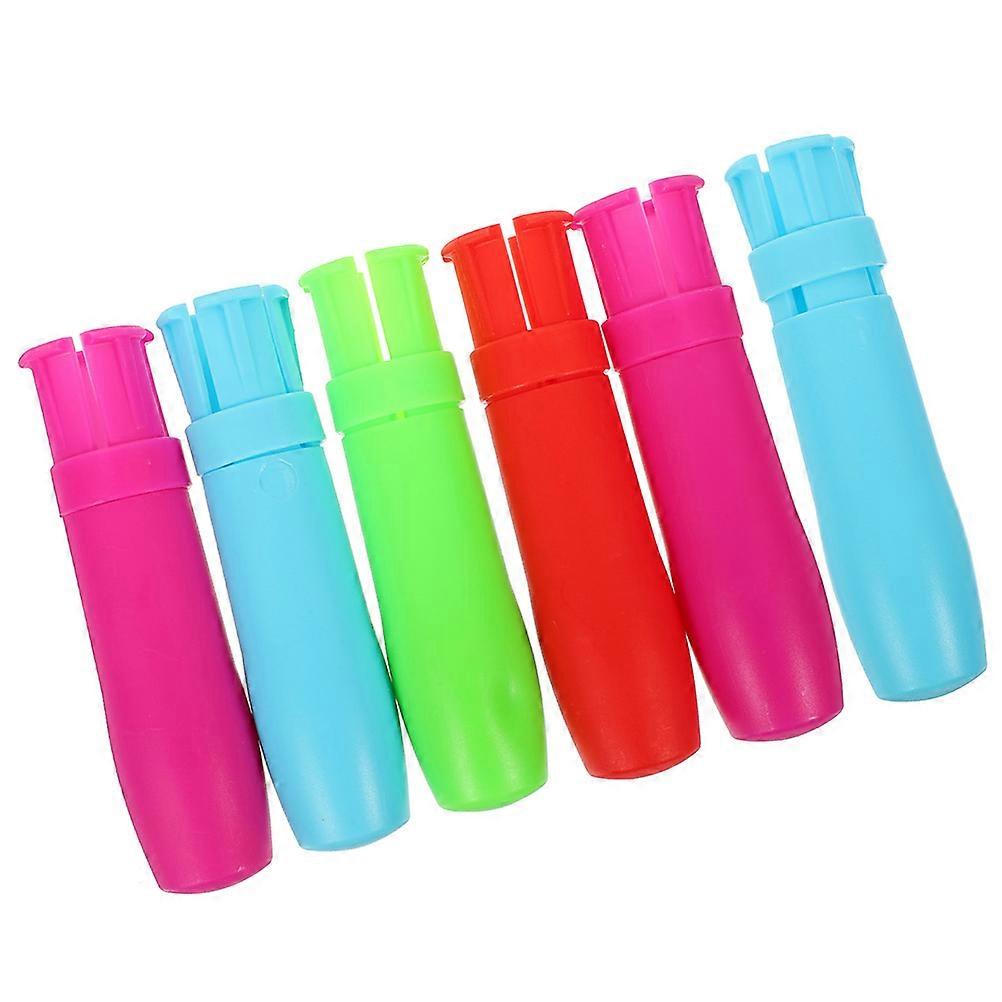 Plastic Chalk Holders 30 Pcs Assorted Color For Educational Equipment Learning Sessions Ergonomic Functionality Holds Chalk