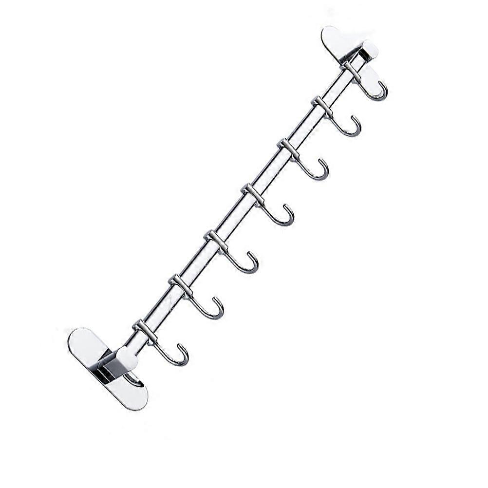 Wall-Mounted Kitchen Storage Hook Punching-Free Movable Hook for 2Pcs